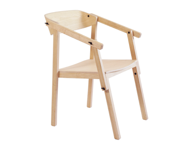 ATELIER - Ash chair with armrests _ Askia