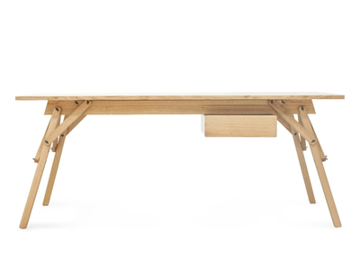 ATELIER - Oak writing desk with drawers _ Askia