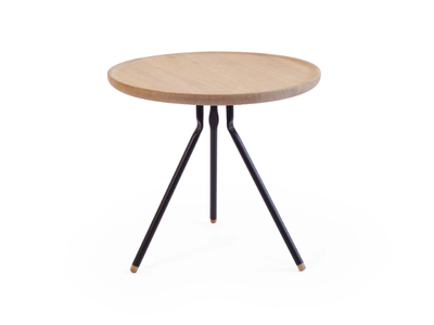 BEND COFFEE TABLE - Low round oak coffee table _ Askia