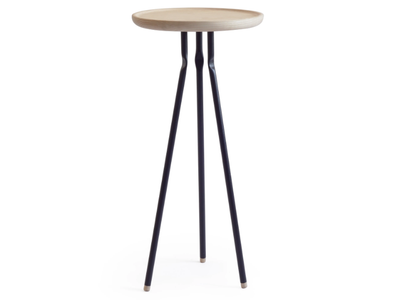 BEND OCCASIONAL TABLE - Round ash high side table _ Askia