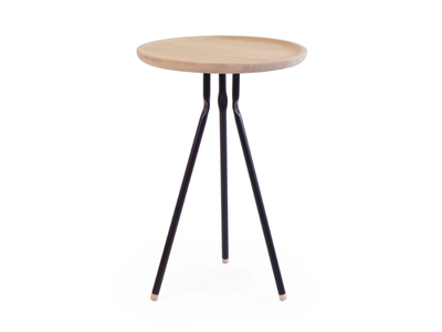 BEND SIDE TABLE - Round oak coffee table _ Askia
