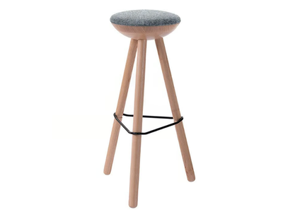 TRIBUT - Wooden stool with footrest _ Askia