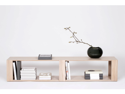 CHAMFER LOUNGE - Wood veneer bookcase / coffee table _ ASPLUND