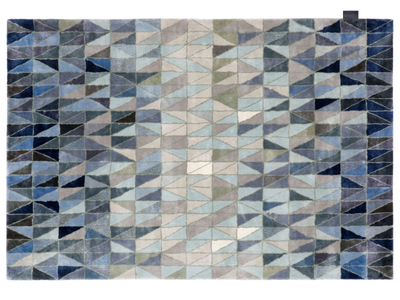 WEDGE - Rectangular handmade Lyocell® rug with geometric shapes _ ASPLUND