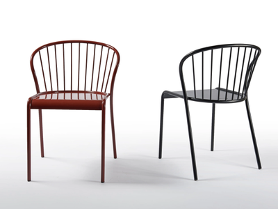 CANNET - Painted metal garden chair _ atipico