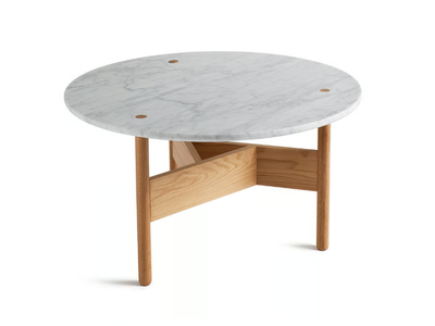 ORBITAL - Round Carrara marble coffee table _ atipico