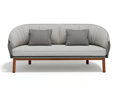 CYRANO - 2 seater fabric and aluminium garden sofa _ Atmosphera
