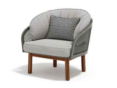 CYRANO - Fabric and aluminium garden armchair _ Atmosphera