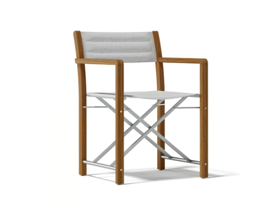 DAKOTA - Textilene and teak chair with armrests _ Atmosphera