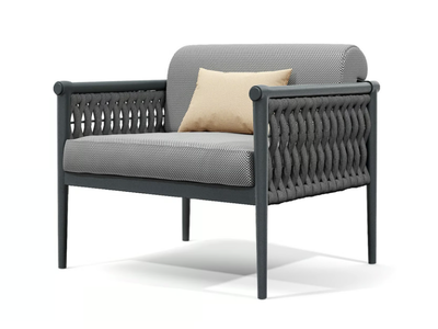DANDY 2.0 - Garden fabric easy chair with armrests _ Atmosphera
