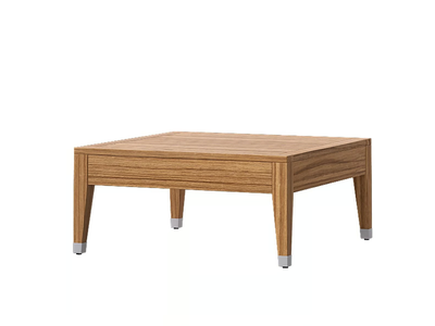 DESERT - Low square teak coffee table _ Atmosphera