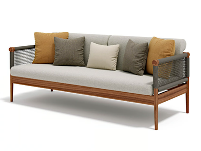LODGE - 2 seater fabric garden sofa _ Atmosphera