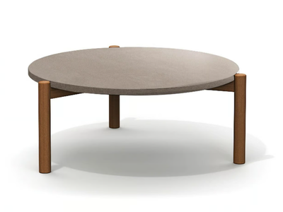 LODGE - Low round garden side table _ Atmosphera