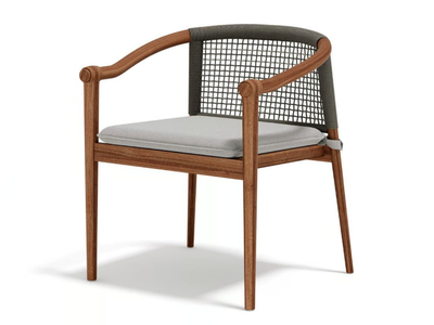 LODGE - Teak garden chair with armrests _ Atmosphera
