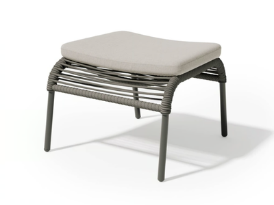 PLEASURE 2.0 - Rectangular aluminium garden footstool _ Atmosphera