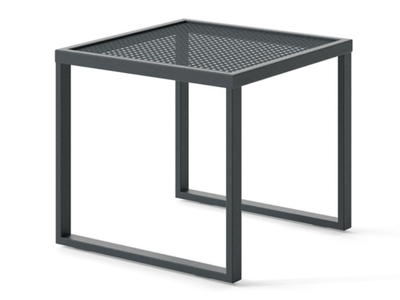 QUBIK - Square low powder coated aluminium garden side table _ Atmosphera