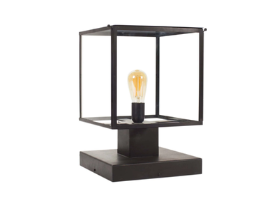 VITRINE PILLAR LANTERN - LED brass bollard light _ Authentage Lighting