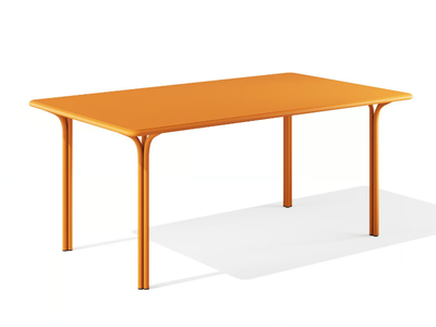 JOS - Rectangular powder coated steel table _ BABEL D
