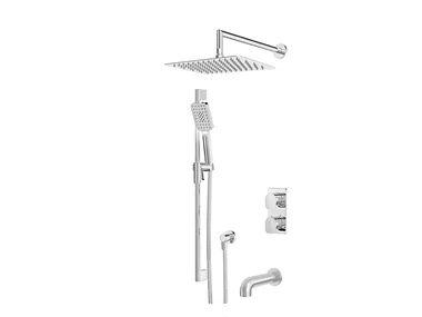 PETITE B04 - Recessed thermostatic bathtub set with hand shower _ BARIL