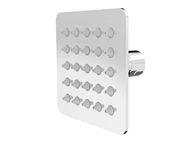 TET-0414-01 - Square ceiling mounted stainless steel overhead shower _ BARIL