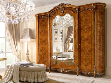 DAVID - Mirrored wooden wardrobe _ Barnini Oseo