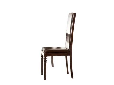 FASHION TIME - Upholstered leather chair high-back _ Barnini Oseo
