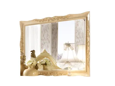 PRESTIGE PLUS - Rectangular framed wall-mounted wooden mirror _ Barnini Oseo
