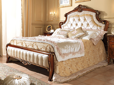 REGGENZA - Fabric double bed with tufted headboard _ Barnini Oseo