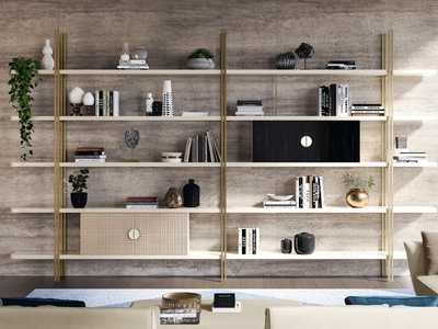 ROBERTO BARNINI - Open sectional honeycomb bookcase _ Barnini Oseo