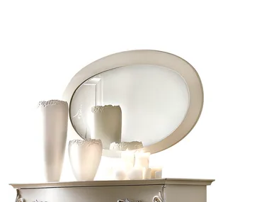 SOGNI D'AMORE - Oval framed wall-mounted wooden mirror _ Barnini Oseo