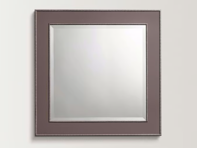LILAC - Square wall-mounted framed mirror _ BATH&BATH