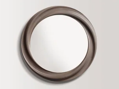 THYME - Round wall-mounted framed mirror _ BATH&BATH