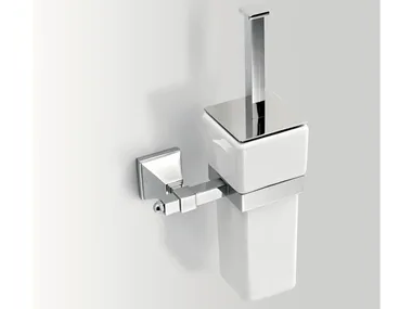 TIMELESS - Wall-mounted ceramic toilet brush _ BATH&BATH