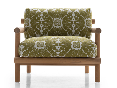 AYANA - Fabric garden armchair with armrests _ B&B Italia Outdoor