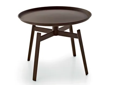 HUSK OUTDOOR - Round Corten™ garden side table _ B&B Italia Outdoor