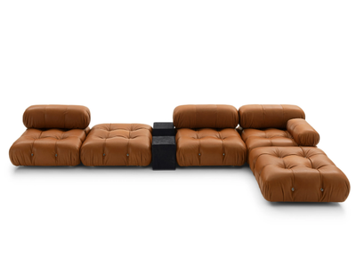 CAMALEONDA - Modular sectional tufted leather sofa _ B&B Italia