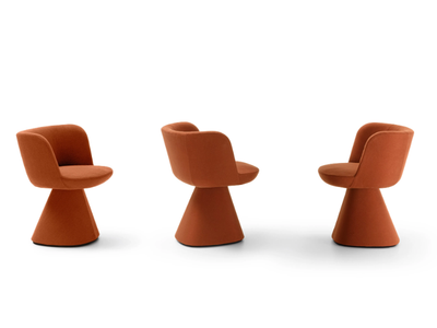 FLAIR O’ - Upholstered chair with armrests _ B&B Italia