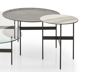 FORMICHE - Low round porcelain stoneware coffee table _ B&B Italia
