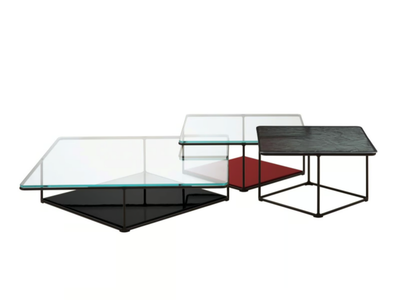 LEMANTE - Square metal coffee table _ B&B Italia