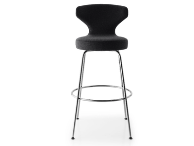 PAPILIO - High upholstered stool with back _ B&B Italia