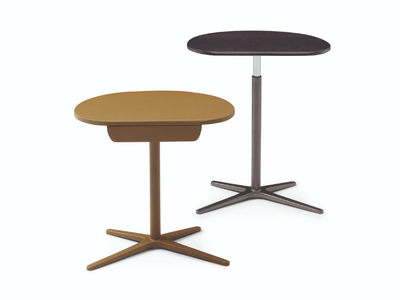 SIR VITO - Aluminium and wood coffee table _ B&B Italia