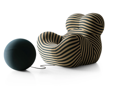 UP 50 - Fabric armchair with footstool _ B&B Italia