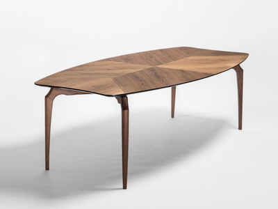GAULINO - Barrel-shaped wooden dining table _ BD Barcelona Design