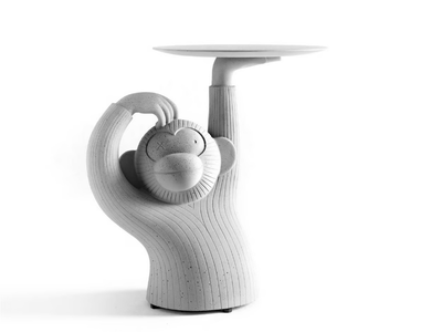 MONKEY - Low round concrete coffee table _ BD Barcelona Design