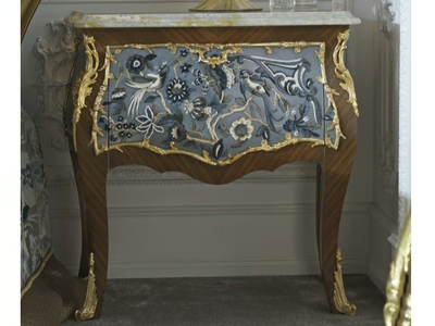 3690 - Rounded wooden bedside table with drawers _ Bellotti Ezio