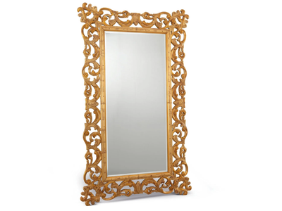 CROMIE - Freestanding rectangular framed gold leaf mirror _ Bellotti Ezio