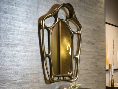 OMERO - Framed wall-mounted mirror _ Bellotti Ezio
