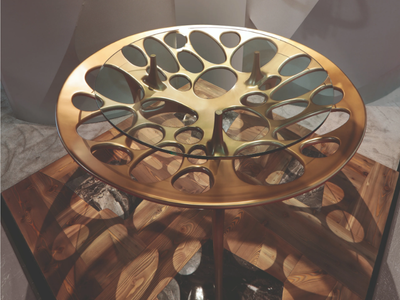 PEGASO - Round crystal table _ Bellotti Ezio