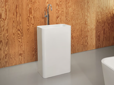 BETTEART MONOLITH - Freestanding enamelled steel washbasin _ Bette