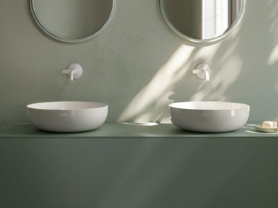 BETTEBALANCE - Countertop round steel washbasin _ Bette